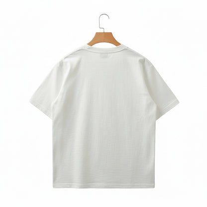 Short Sleeve Henley T Shirt - Ecru - Fabric Detail