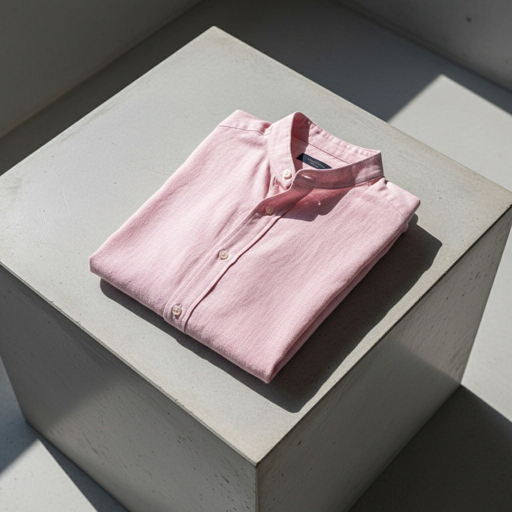 Short Sleeve Linen Shirt - Blush Pink - Lifestyle Inspiration