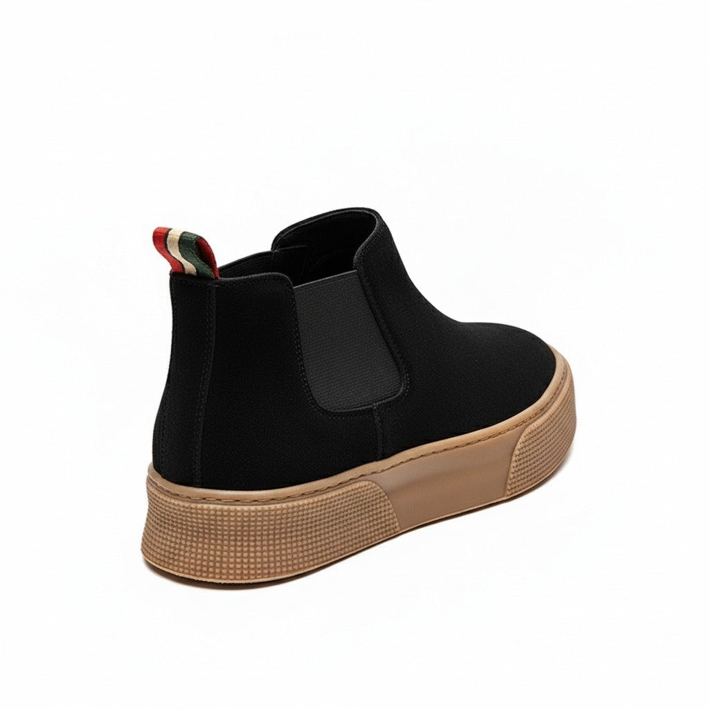 Slip On Shoes Men Black - Black - Fabric Detail