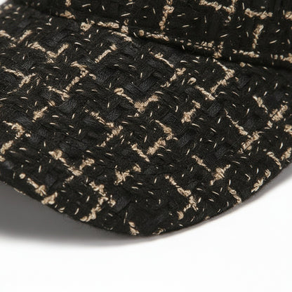 Textured Baseball Cap - Blackwatch Tweed - Texture Close Up