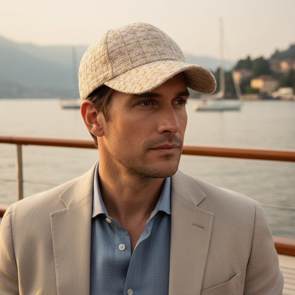 Textured Baseball Cap - Desert Tweed - Angled Shot