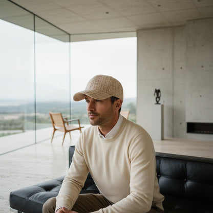 Textured Baseball Cap - Desert Tweed - Side Profile