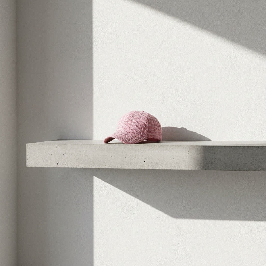 Textured Baseball Cap - Rose Tweed - Lifestyle Inspiration
