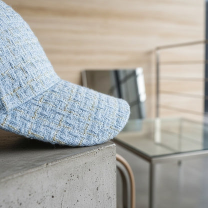 Textured Baseball Cap - Sky Tweed - Back View