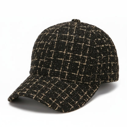 Textured Baseball Cap - Blackwatch Tweed - Front View