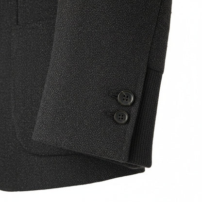 Tweed Three Piece Suit - Charcoal Grey - Texture Close Up