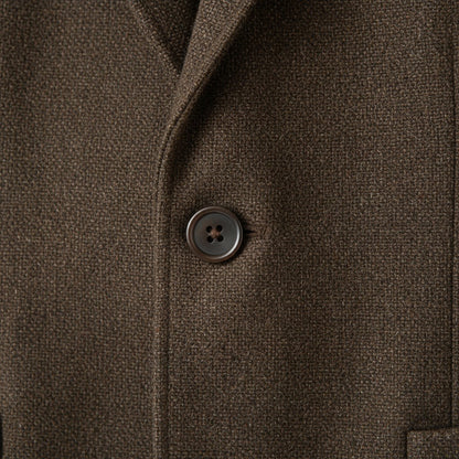 Tweed Three Piece Suit - Dark Olive Green - Texture Close Up