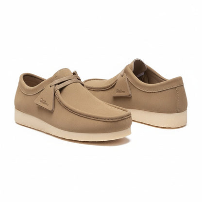 Wallabee Loafers - Khaki - Front View