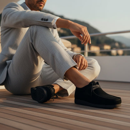 Wallabee Loafers - Onyx - Angled Shot