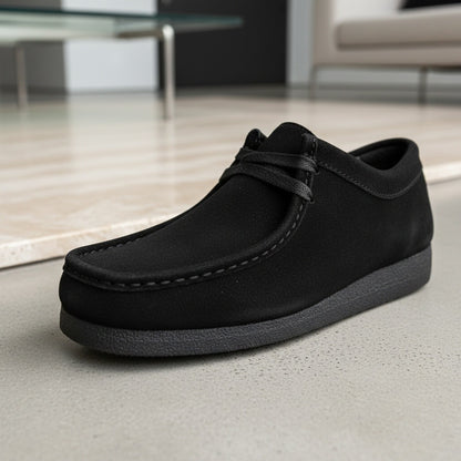 Wallabee Loafers - Onyx - Back View
