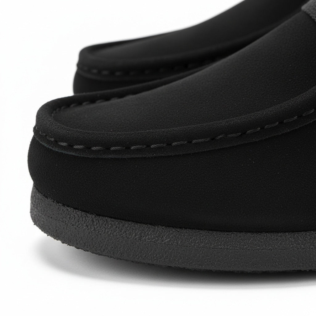 Wallabee Loafers - Onyx - Texture Close Up