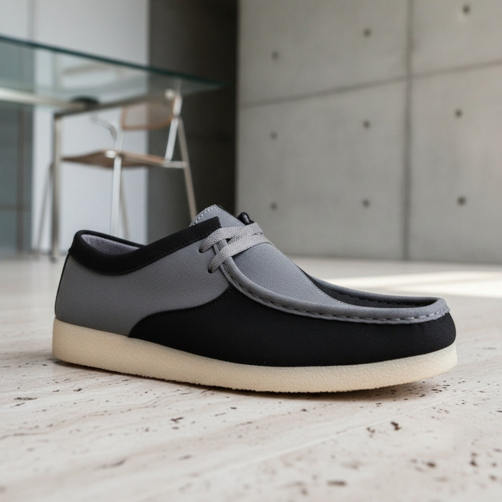 Wallabee Loafers - Shadow Stone - Back View