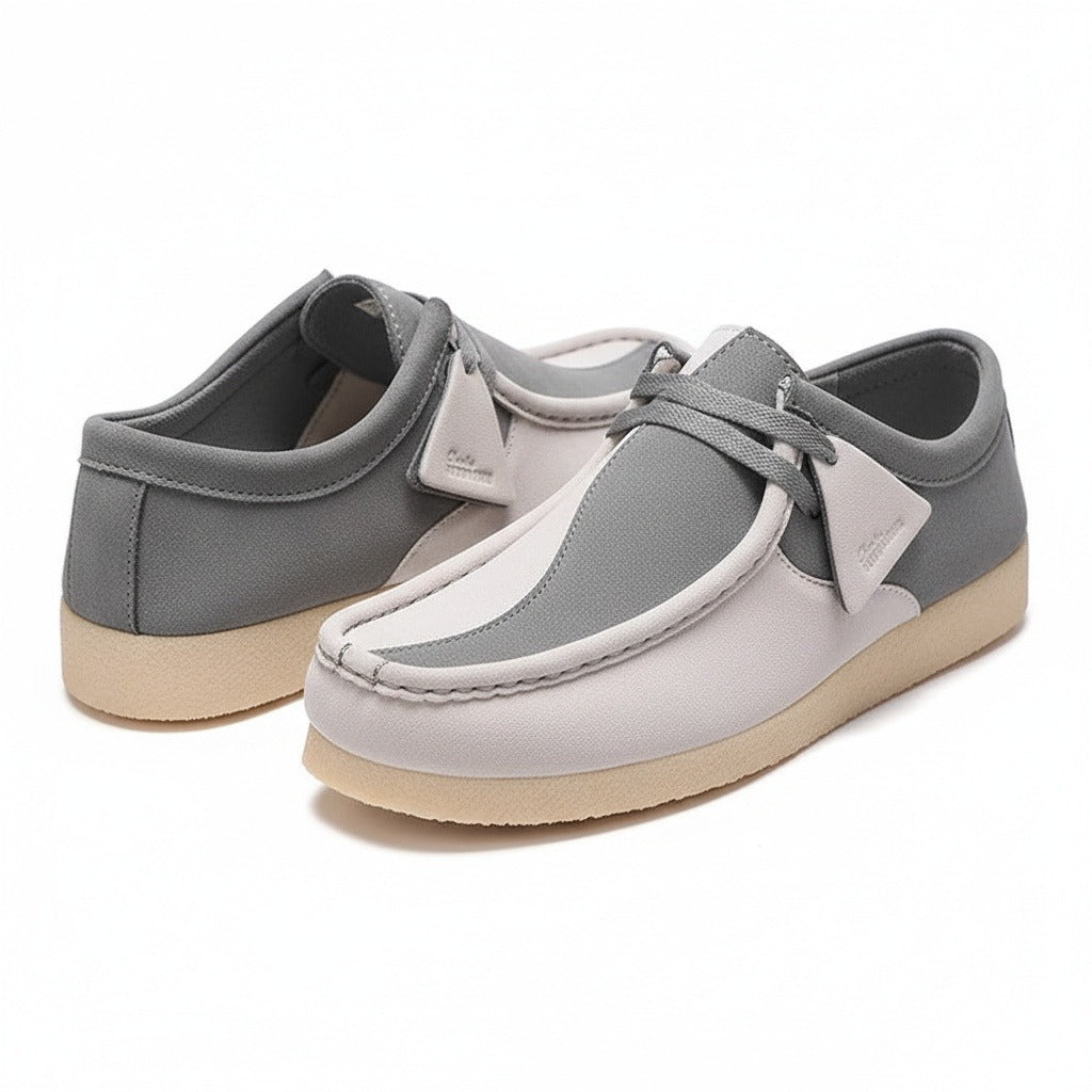 Wallabee Loafers - Pebble Gray - Front View