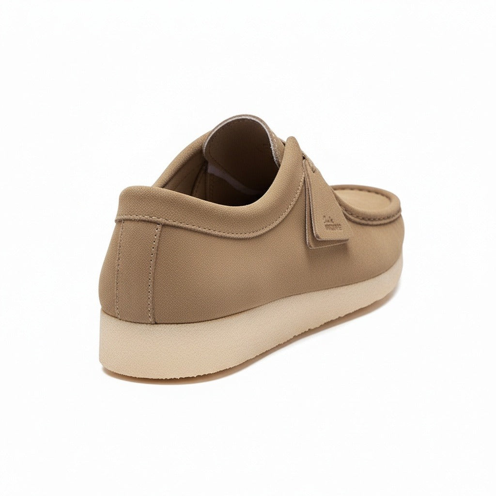 Wallabee Loafers - Khaki - Fabric Detail