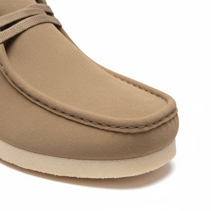 Wallabee Loafers - Khaki - Texture Close Up