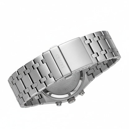 White Chronograph Watch - White - Fabric Detail