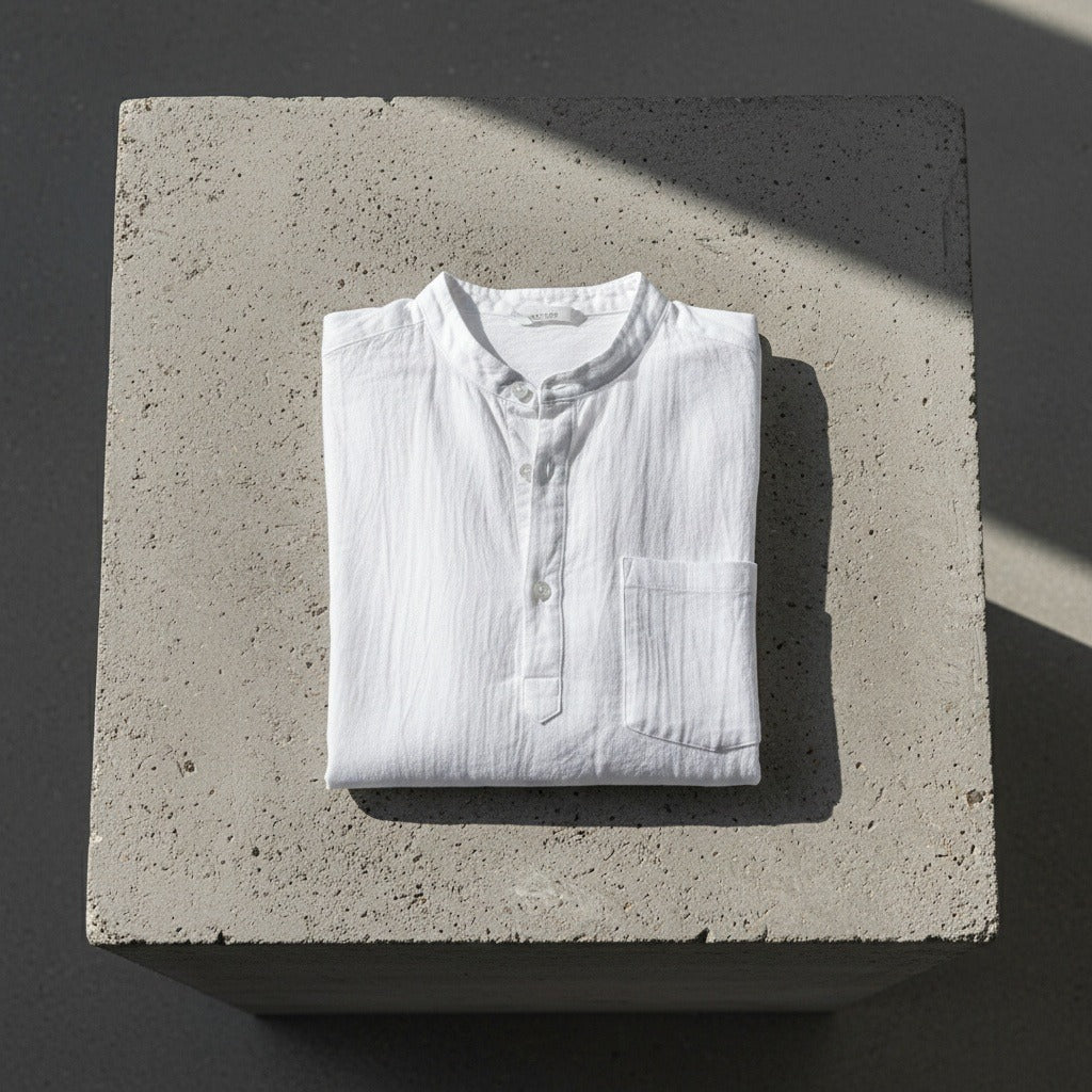 White Linen T Shirt - White - Lifestyle Inspiration