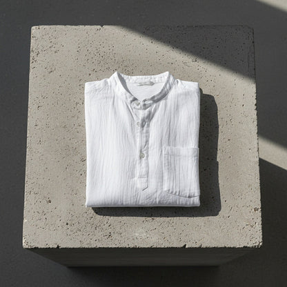 White Linen T Shirt - White - Lifestyle Inspiration