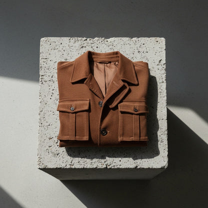 Wool Safari Jacket - Brown - Lifestyle Inspiration