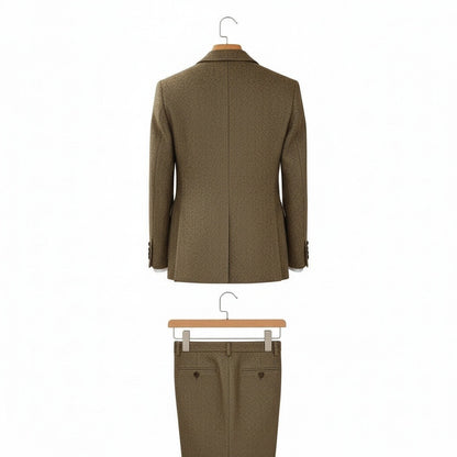 Wool Three Piece Suit - Tweed - Fabric Detail