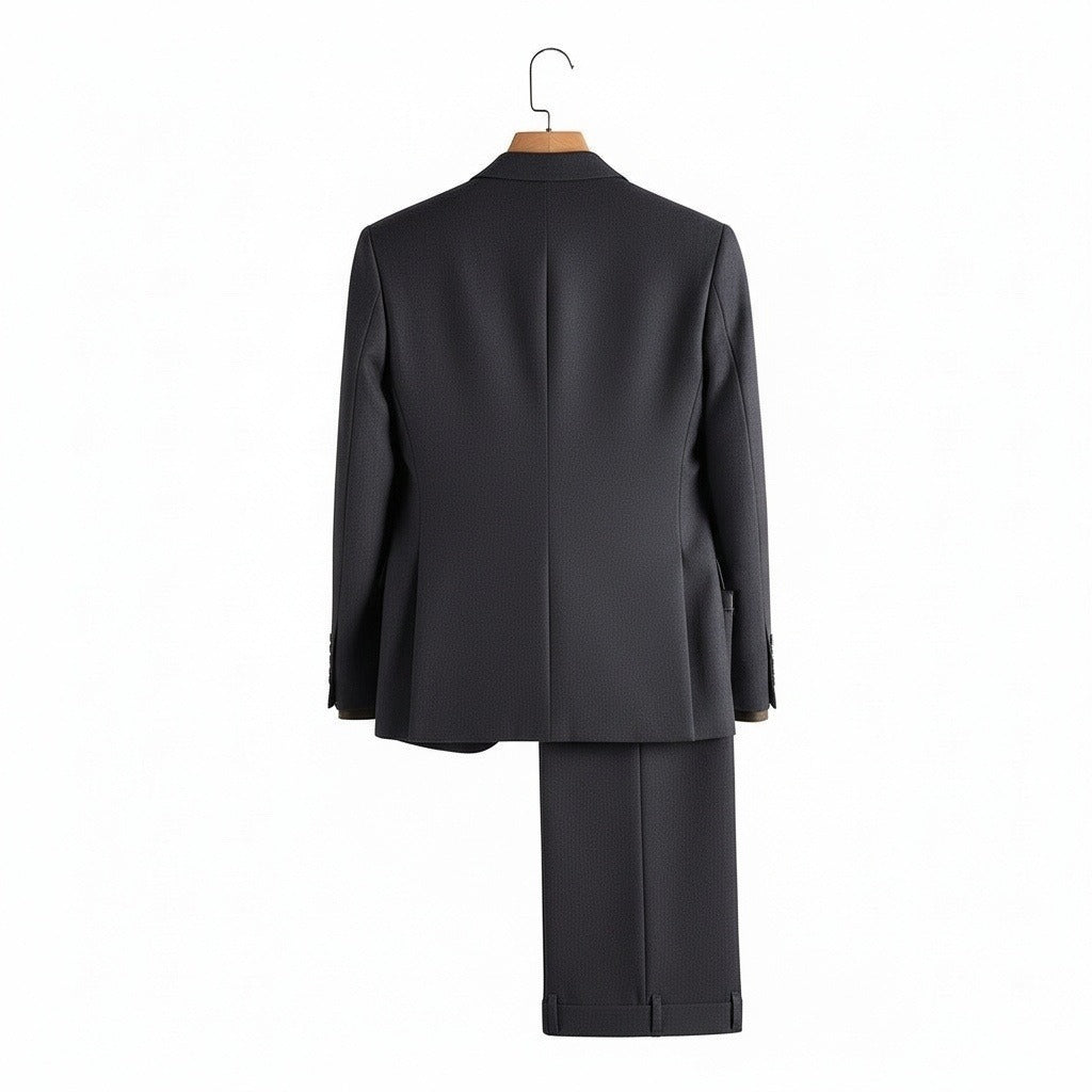 Wrinkle Free Suit - Deep Space Gray - Fabric Detail