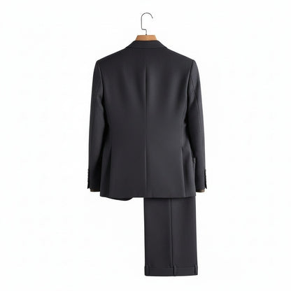 Wrinkle Free Suit - Deep Space Gray - Fabric Detail