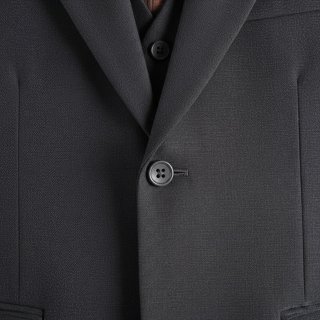 Wrinkle Free Suit - Deep Space Gray - Texture Close Up
