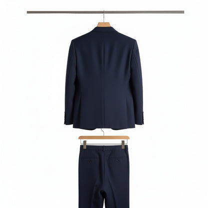 Wrinkle Free Suit - Midnight Blue - Fabric Detail