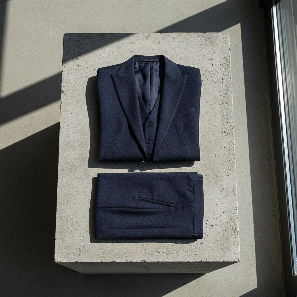 Wrinkle Free Suit - Midnight Blue - Lifestyle Inspiration