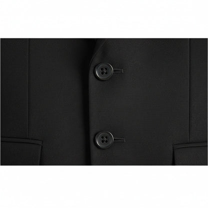 Wrinkle Free Suit - Charcoal Gray - Texture Close Up