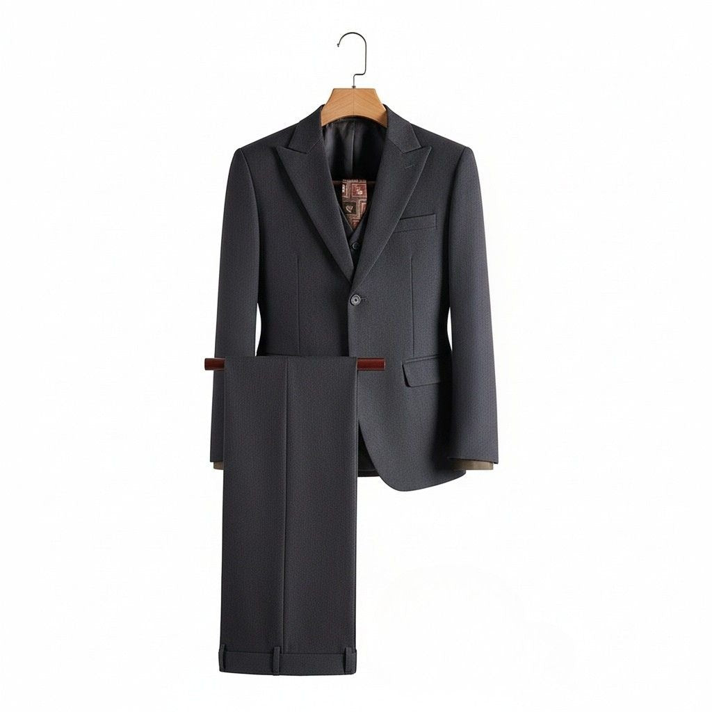 Wrinkle Free Suit - Deep Space Gray - Front View
