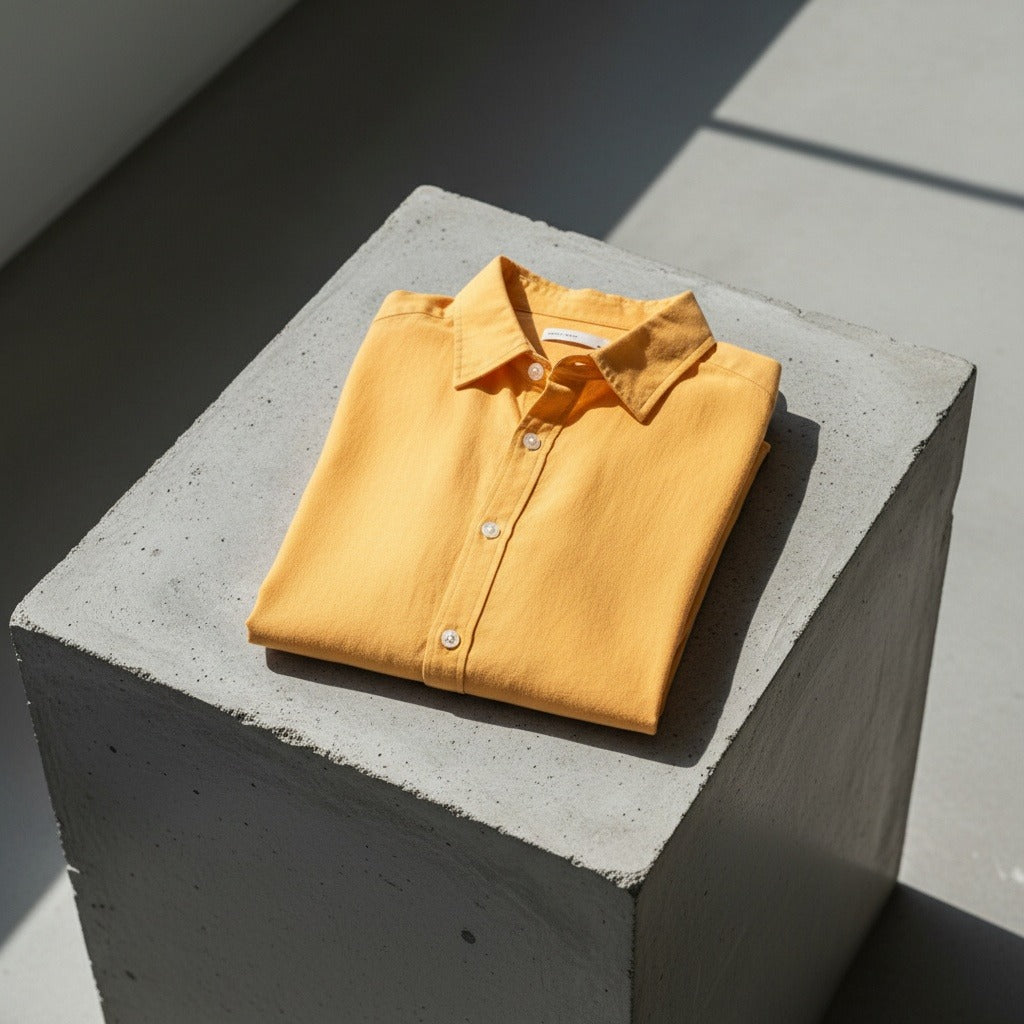 Yellow Linen Shirt - Yellow - Lifestyle Inspiration